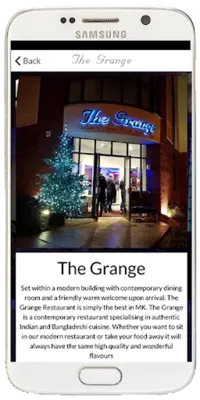 The Grange MK Indian Restauran android App screenshot 2