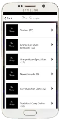 The Grange MK Indian Restauran android App screenshot 3